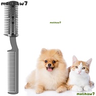 MOLIH Dogs Razor Comb, Durable Universal Pet Razor Comb, Cleaning Brush Safe Pet Hair Cutter