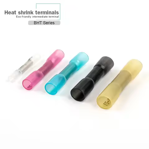 50PCS Heat Shrink Butt Wire Connectors Waterproof Insulated Automobile Wire Cable Crimp Terminals 26