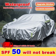 3 Layers Car Cover Outdoor Protection Penutup Kereta High Quality Waterproof Anti Scratch Universal 