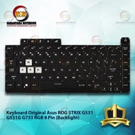 Original Laptop Keyboard ASUS ROG STRIX GL531 8 Pin RGB Backlight (Black)
