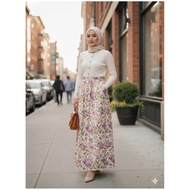 SKIRT VIRAL/SKIRT TUTU FLORAL MOSSCREPE ADA POKET/BKK BANGKOK KOD p245