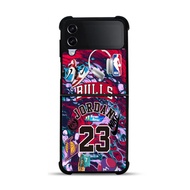 Case Casing Samsung Galaxy Z Flip 3 Z Flip 4 Z Flip 5 5G NBA Collage 23 DF706