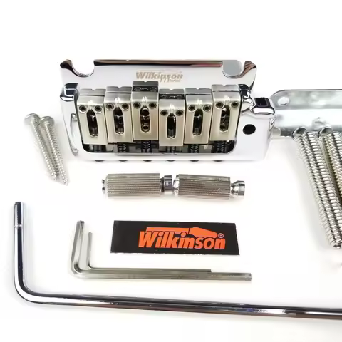 Wilkinson 2 post point Chrome Silver Double swing Electric Guitar Tremolo System Bridge for ST and s