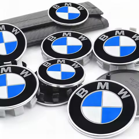 7Pcs Car Front Rear Logo Steering Wheel Center Sticker Hub Covers Accessories For BMW E93 F10 F20 F3
