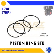PISTON RING 178F 7HP AIR COOLED DIESEL ENGINE