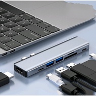Hub USB 7 In 1 type-C To Multi USB 3.0 HDMI To TF Card USB type C Cable To HDMI Adapter For Macbook Air Pro M1 M2