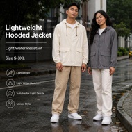 Men Women Lightweight Hooded Jacket Casual Windbreaker for Light Drizzle Size S-3XL