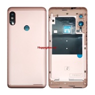 Hapmy-Housing For Xiaomi Redmi Note 5 Pro Note5 Metal Battery Back Cover Replacement Parts Case With Lens Buttons
