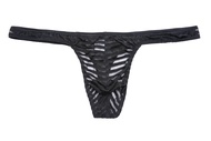 Foreign Trade Wholesale Men's T-Shaped Underwear Sexy Translucent Breathable Low Waist Sexy U Convex T-Shaped Panties