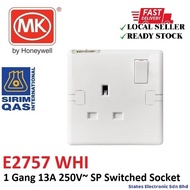 MK E2757-WHI 13A 250V Switch Socket