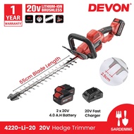 DEVON 4220-Li-20 20V Lithium-Ion Brushless Cordless Hedge Trimmer