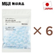 [Set of 6] Muji Super Mint Sugar-Free Tablets 35g × 4 bags, Sugar-Free Mint Tablets【Direct from Japa