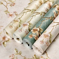 1Roll Self-adhesive 3D Wallpaper With Flower 53cmx100cm Removable Wall Sticker Bedroom Living Room T