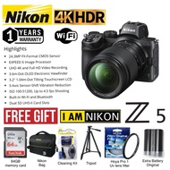 NIKON Z5 24.3MP 4K UHD WIFI FLIP SCREEN 5-AXIS SENSOR SHIFT VIBRATION REDUCTION (1 YEARS WARRANTY) N