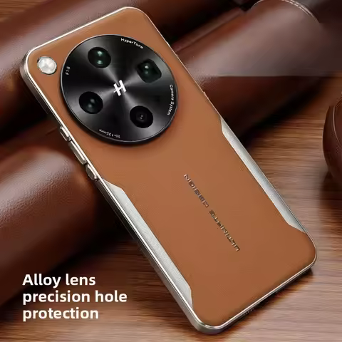 Case For Oppo Find X9 Ultra Luxury Electroplated Skin-Friendly PU Leather Cover For OPPO find X9 Ult