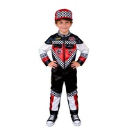 Car Racing Costume for Kids Boy Girl 3-10Years Career Day Career Guidance Jumpsuit School activities