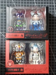 盒不完美 全新 EVA 新世紀福音戰士 （BOX SET A + B  ）EVANGELION  bearbrick be@rbrick medicomtoy 初號機 碇真嗣 零號機 綾波麗 新劇場版