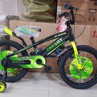Sepeda Anak Sepeda BMX 18 inch TRENDY ( BAN JUMBO ) ( Warna Hijau )