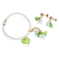 COOLGIRL 30pcs Green Transparent Leaf Shape Beads, Acrylic Beads Leaf Shape Green Acrylic Leaf Beads