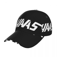 Haas F1 Team logo (2) Fashion Curved Brim Baseball Cap Simple Casual Street Dance Hat All-Match Unis
