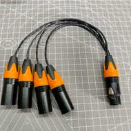 Canare Cable Sinar PT Ewindo/ Branch Cable XLR 1 Canon Female To 4 XLR Canon Male XLR Cable