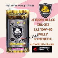 🔥FREE STICKER🔥JETRON BLACK/GOLD ZRS-312 SAE 10W-40 100% FULLY SYNTHETIC 1.2 LITRE MINYAK HITAM RS150