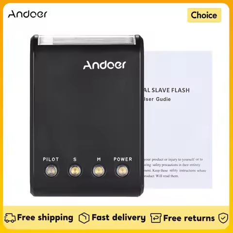 Andoer WS-25 Mini Digital Slave Flash On-Camera Flash with Hot Shoe GN18 for Canon Nikon Pentax Sony