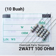 (10 Pcs) 2WATT 100 OHM 5% RESISTOR 2 WATT 100OHM RESISTOR 2W 100 OHM RESISTOR 100 OHM 2 WATT