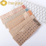 HEJOU Keyboard Letter Sticker Hebrew Transparent English For PC Russian Film Dust Protection Languag