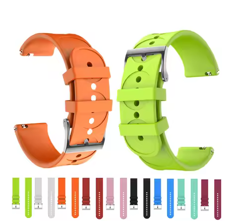 Soft Silicone Watch Strap for Suunto 3 Band for Garmin Vivoactive 3 20mm Watchband for Samsung Galax