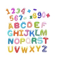Wooden Cartoon Early Education English Alphanumeric Magnet Refrigerator