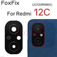 For Xiaomi Redmi 12C Rear Back Camera Glass Lens Cover Replacement With Adhesive Sticker 22120RN86G