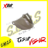 XDOT Helmet VISOR G626A / G118 / G618 / G518 (100% Authentic) Sirim Certified Tinted Rainbow Smoke C