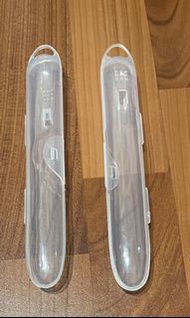 收納牙刷盒 便攜式 可掛式 筷架盒 牙刷收納盒帶卡扣 帶掛鉤 透明塑膠牙刷盒 旅行牙刷方便盒 旅行收納