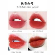 Lipstik matte velvet V01, lipstik matte V08, lipstik tidak melekit dan tahan lama V07 untuk pelajar.