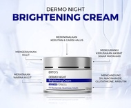 ERTOS dermo Night Cream brightening/ pencerah dan pelembab ERTOS