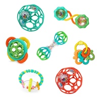 [Ready Stock] Baby Soothing Rattle Baby Educational Toys Newborn Baby Teether Ball Manhattan Clutch 