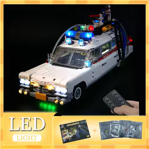 RC DIY LED Light Kit For LEGO 10274 Ghost Busters Car Building Block Gift（Only LED Light,Without Blo