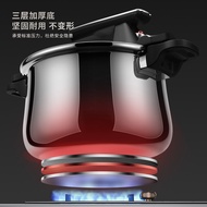 ST/🎀Stainless Steel Low Pressure Pot Household Non-Stick Multi-Functional Soup Coying Pot Induction Cooker Gas Explosion