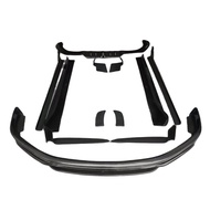 Te-Chart Style Carbon Fiber Body Kit Bumper Front Lip Separator Side Skirt Rear Diffuser Body Kit fo