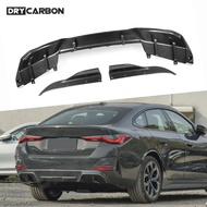 Dry Carbon Fiber Rear Bumper Lip Diffuser For BMW 4 Series I4 Electric Sedan M50 eDrive40 Tuning 202