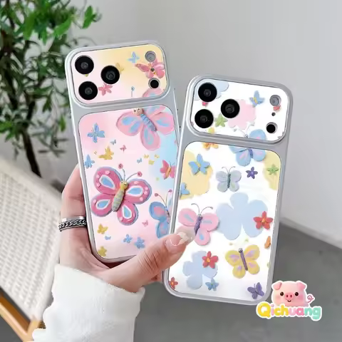 PU Leather Blue Butterfly Flower Case For For OPPO Find X9S X9 X8 X8S X7 X6 X5 F33 F31 F29 F27 F25 F