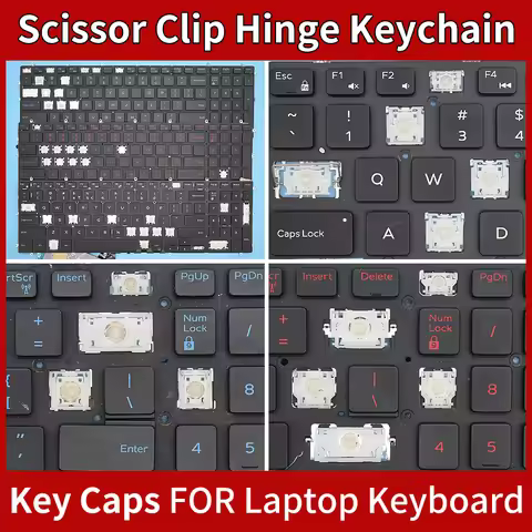 Replacement Keycap Key cap &Scissor Clip&Hinge For Dell G3 G5 G7 G7-7590 7588 7790 G5-5587 5590 G3-3