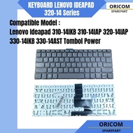keyboard laptop lenovo ideapad 320 14ast Power