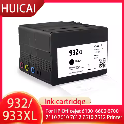 For HP932 933XL 932XL 933 Ink Cartridge for HP 932 933 Officejet 6100 6600 6700 7110 7610 7612 Print