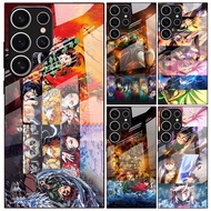 A90 Protective Case S26 Tempered Glass Phone Case Anime A07 Suitable for A16 Samsung S25ULTRA Demon 