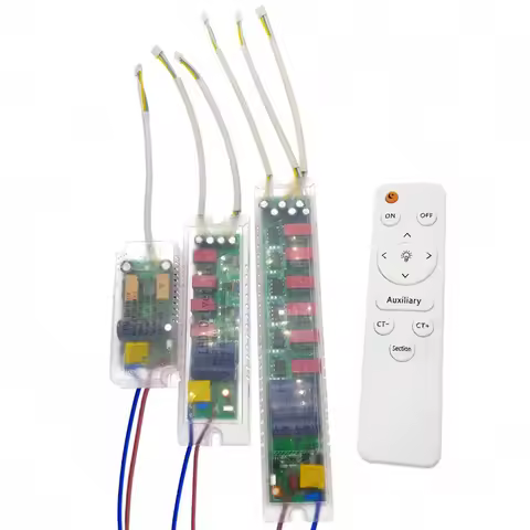 AC220V Infrared Remote Control Ceiling Light Power Supply 8-24Wx2 25-40Wx2 37-50Wx2 37-60Wx2 50-70Wx