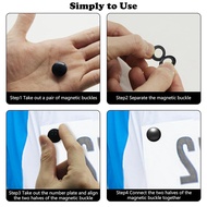 12Pcs Running Bib Clips Marathon Number Buckle Race Bib Securing Running Gear Fixing Fastener Clip N