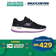 Skechers Women GOrun Pulse 2.0 Pacer Running Shoes - 129113-BKPR Air-Cooled Goga Mat Kasut Sneaker, Performance, Sport, Perempuan