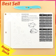 Envelope Maker Board Embossed Lines Mini Score Board DIY Supplies Paper Cutter